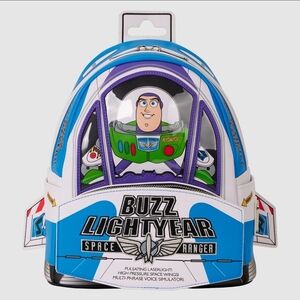 Buzz Lightyear Toy Story 30th Anniversary Glow In The Dark Loungefly Backpack